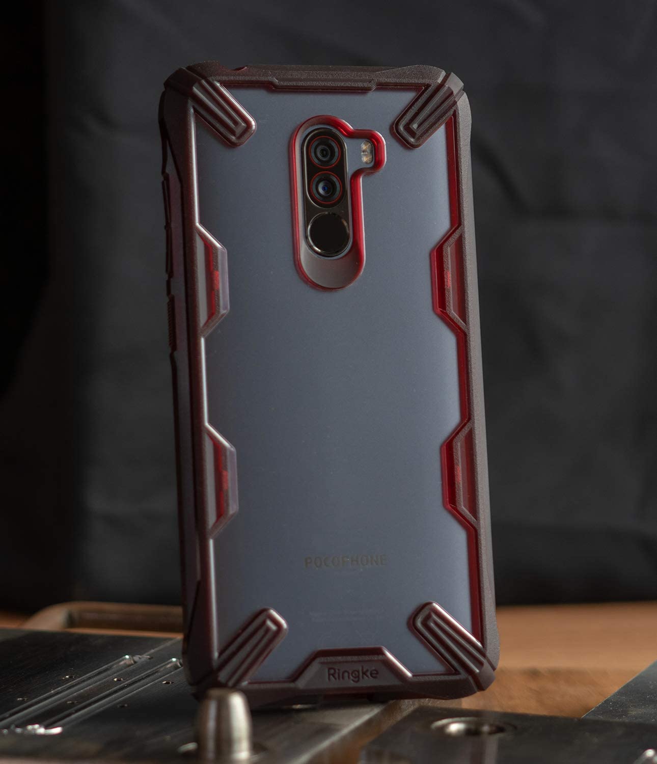 Ringke Fusion X Case Compatible With Pocophone F Ergonomic Transparent