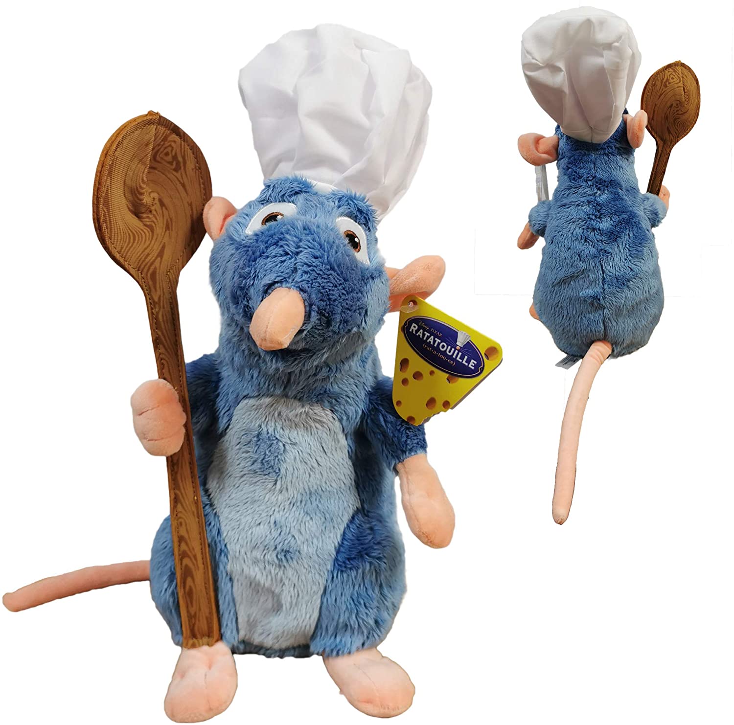 Disney Ratatouille Remy Plush With Chefs Hat And Spoon