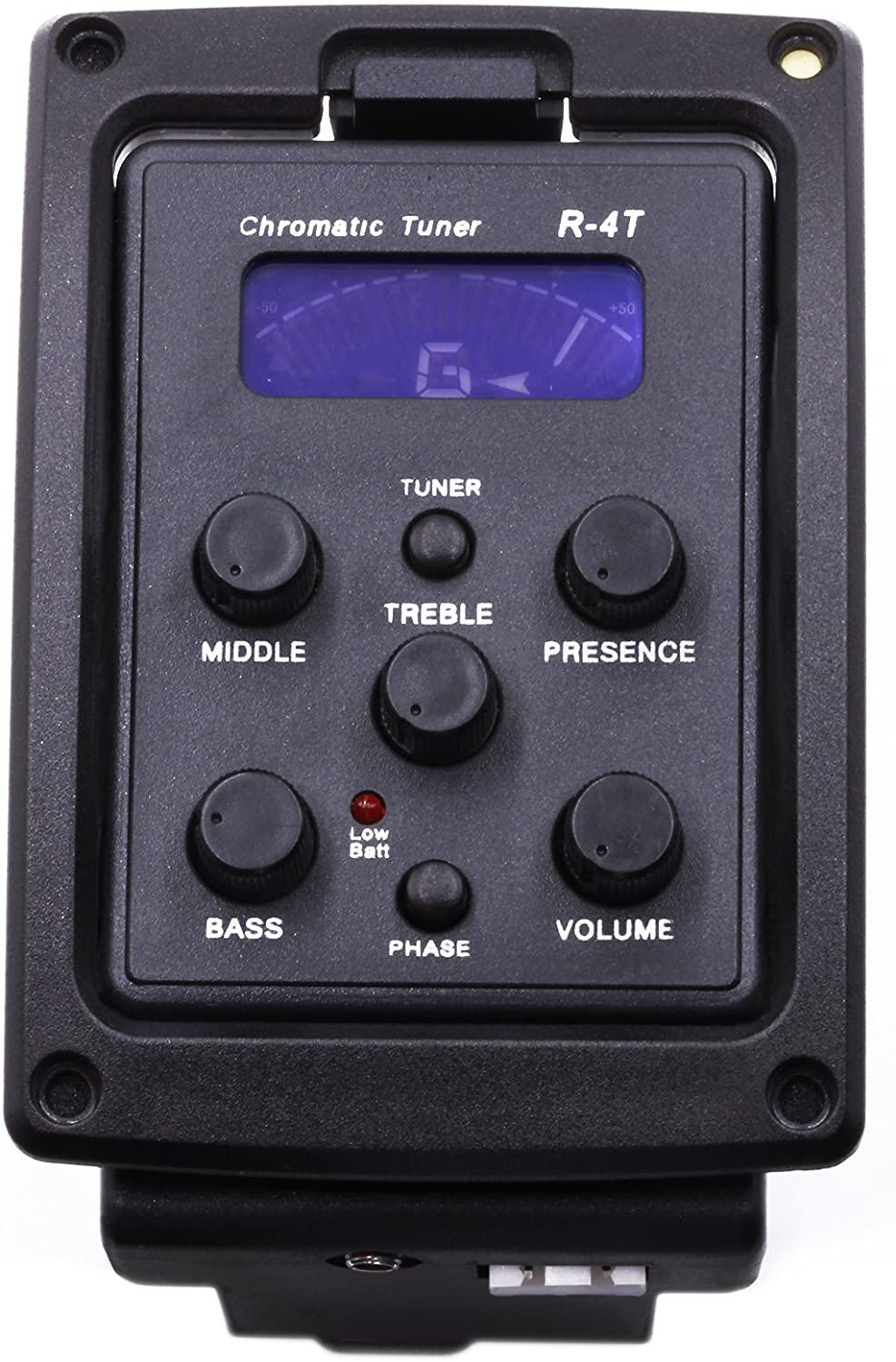 Acoustic Guitar 4 Band EQ Equalizer Preamp Piezo Pickup Tuner With LCD