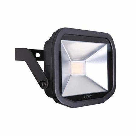 Luceco Guardian Slim Flood Light with 1 m Cable, 8 W, 3000K Colour Temperature, Black, 12.5 x 8.5 cm - Image 2
