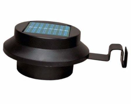 Solarize Set of 4 Solar Gutter Fence Lights (White) - Image 2