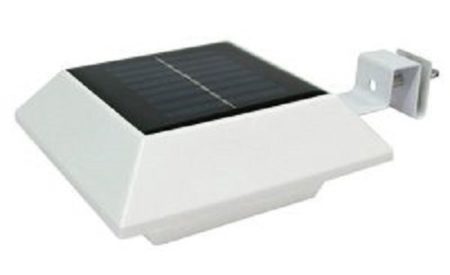 Mauk Solar Lights, Plastic, White, 24.5 x 25.5 x 6 cm
