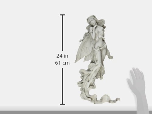 Design Toscano EU5604 Brianna the Summer Breeze Fairy Wall Sculpture,Grey - Image 2