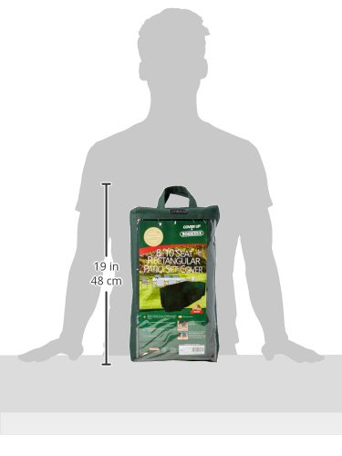 Bosmere Protector 6000 | Rectangular Garden + Chairs Table Cover | L 320cm W 190cm H 94cm | 100% Waterproof, UV Protected - Image 4