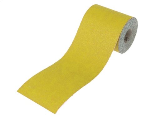 Faithfull AR5120Y 120G Grit Paper Roll - Yellow, 5m