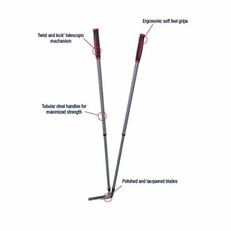 Spear and Jackson Razorsharp Steel Telescopic Edging Shears 4912RSS, - Image 4