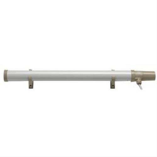 Dimplex ECOT2FT Tubular Heater - Foot Tube with Built In Thermostat - Mounting Brackets Included White/Grey