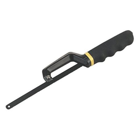 Sealey AK8695 Mini Hacksaw with Bi-Metal Blade, Black