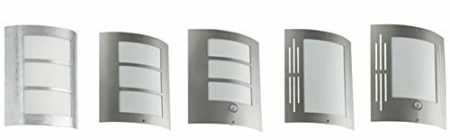Eglo City 88144 External Wall Light/Stainless Steel and White Plastic/HV 1 x E27 15 W Bulb/Bulb Not Included/Safety Class IP33 / with Sensor / 24 x 27 cm - Image 3