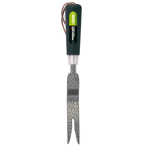 Draper Carbon Steel Hand Patio Weed Remover Tool, Green and Black