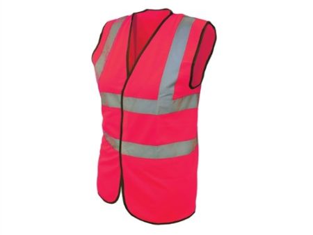 Scan SCAWWHVWMP Hi-Vis Waistcoat Pink - Medium, Chest: 116 cm (46 Inch)