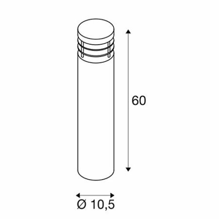 SLV 230066 VAP SLIM 60 standard lamp, satin stainless steel, E27, max. 20W, Steel, silver-grey, - Image 4