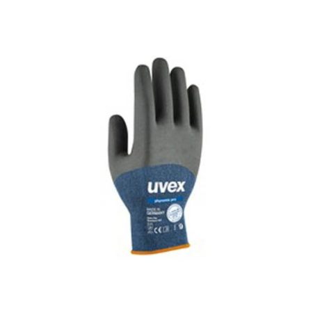 Uvex 60062 Phynomic Pro Glove, Size 9, Blue/Black/Anthracite