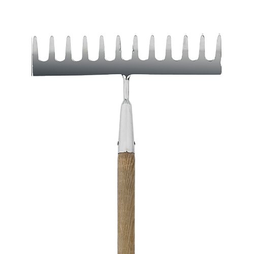 Spear & Jackson 4850SR Traditional Stainless Steel Soil Rake, Blue - Image 2