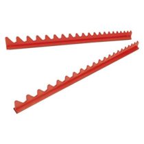Sealey WR02 Sharks Teeth Spanner Rack Magnetic, Red, 2 Pieces