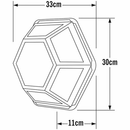 Konstsmide 533-320 Castor Outdoor Wall Light and Celing Light / 1 x 60 W E27 Max Wall Lamp / Smoked Acrylic Panel / RAW Galvanised Steel / IP23 / Galvanised Steel Outside Light - Image 3