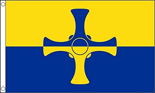 Flagtex Durham (County) New Flag 5ft x 3ft (150cm x 90cm)