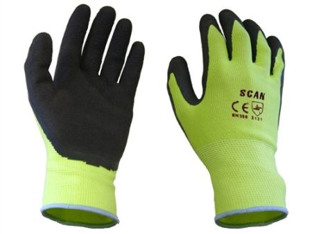 Scan GLOLATYL Foam Latex Coated Glove - Yellow