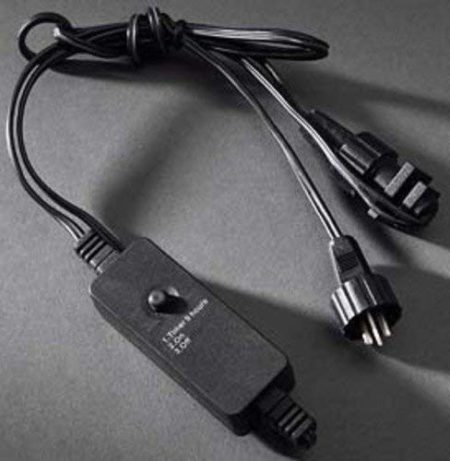 Konstsmide Light Set Outdoor Add-On Timer 9 Hours Operations Use with 24 V Static Light Set, 400 LEDs - Black - Image 3