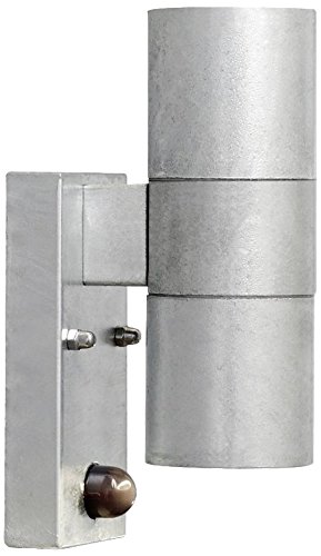 Konstsmide Outdoor Wall Light Modena Up Down / PIR-Motion Sensor / RAW Galvanised Steel