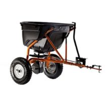 Agri-Fab AG45-0463 130lb Towed Broadcast Smart Spreader - Black/Orange