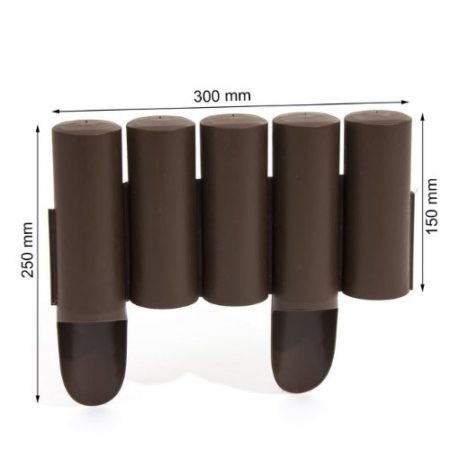 Prosper Plast IPALPLUS-R222 235 x 25 cm Garden Palisade - Brown - Image 3