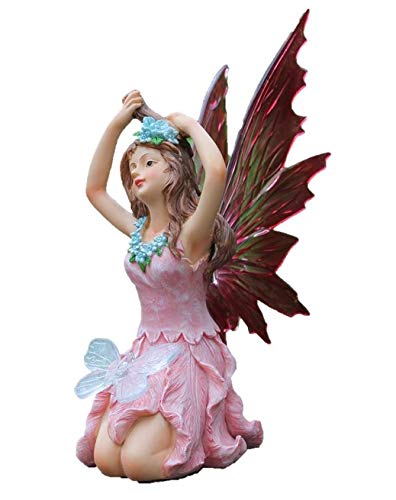 Multi, Greenkey Garden and Home Ltd 628 Resin Fairy Figurine with Solar Lights 