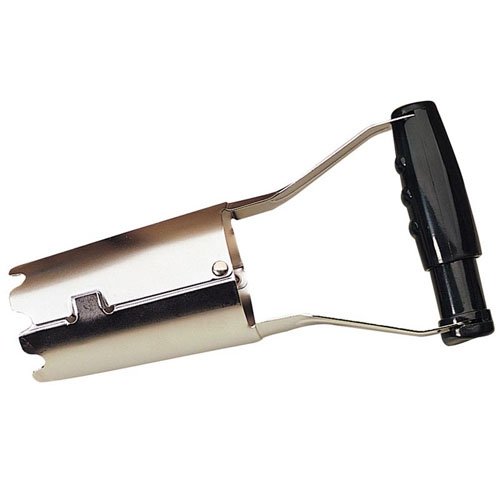 Draper Bulb Planter | 60mm Diameter Heavy Soil Transplanter| 50mm to 100mm Depth with Spring Handle|Chrome Plated Steel Garden Planting Hand