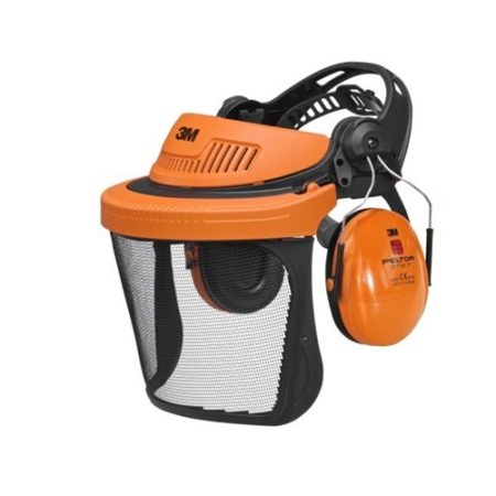 3M Headgear Combination, Forestry, Orange, G500V5CH510-OR