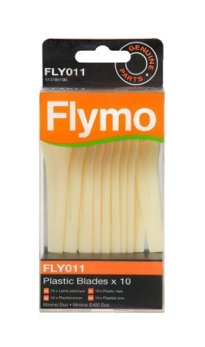 Flymo FLY011 x10 Plastic Lawnmower Blades for Minimo Duo and Minimo E400 Duo - 513785190