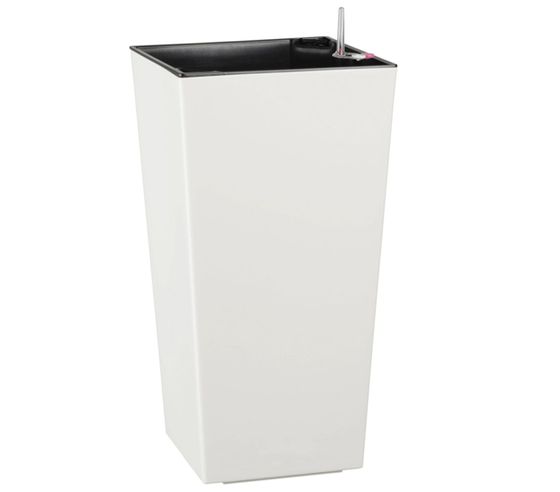 Dehner Elise Plastic Planter with Self-Watering System, plastic, White, ca. 47 x 25 x 25 cm