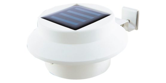 EASYmaxx 08720 Solar Powered Lights, 3 pieces | Fence Gutte Light | Outdoor Light | Garden Light