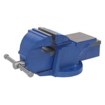 Sealey CV100XT Fixed Base Professional Heavy-Duty Vice, 100mm, Blue
