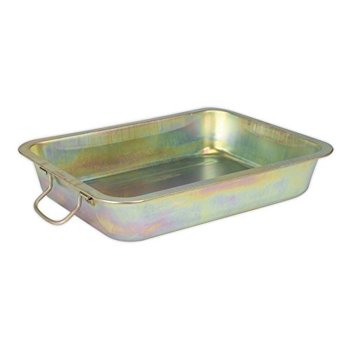 Sealey Drpm2 Metal Drain Pan 12Ltr, Silver, 12 Litre