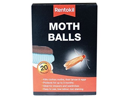 Rentokil RKLPSM97 Moth Balls (Pack of 20), Clear, 10.3x14.5x4.3 cm