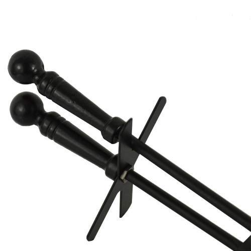 Fire Vida Hearth Shovel And Brush Set, Black Fireside Fireplace Tidy - Image 3