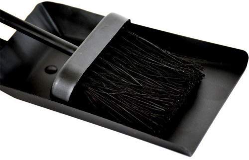 Fire Vida Hearth Shovel And Brush Set, Black Fireside Fireplace Tidy - Image 4