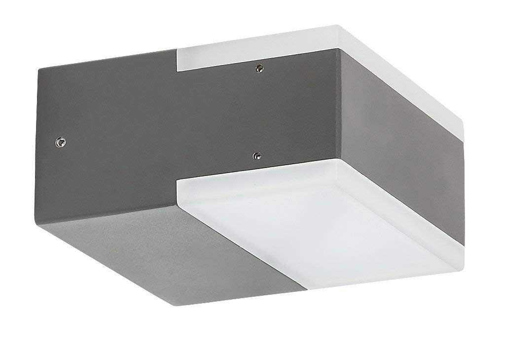 rabalux Bona 8060 A+ Outdoor Wall Light, Metal, Integrated, Anthracite, 11.2 x 56 x 11 cm