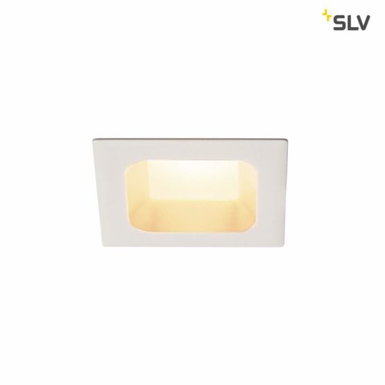 SLV VERLUX/Interior, LED spot, recessed Wall Light, Ceiling Spotlight / 3000K 12W 940lm dimmable 80 Degrees, Aluminium, 11 W, White
