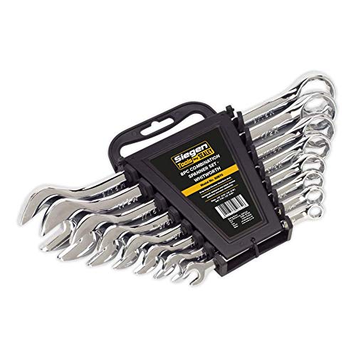 Sealey S0870 Whitworth Combination Spanner Set, Silver, 8 Pieces - Image 2