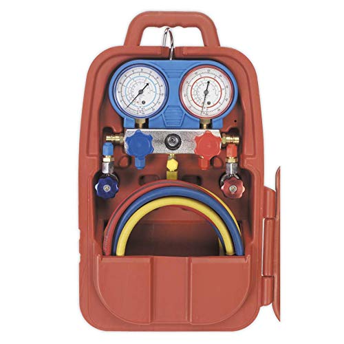 Sealey Vsac002 Air Conditioning System Manifold with Sight Glass - Image 4