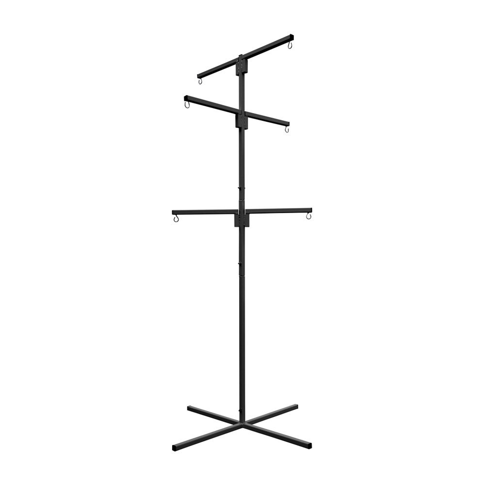 TraderSuppliesOutlet Storefront Flower Hanging Basket Display Stand 6 Arm Patio Planter Cascade Heavy Duty Home Garden Centre - Image 2