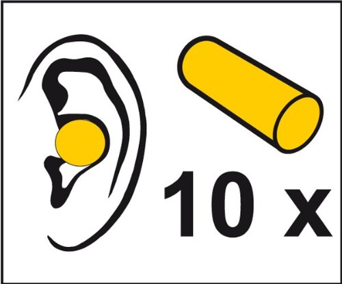 Connex COXT938711 Earplugs, Yellow, Set of 10 Pieces - Image 2