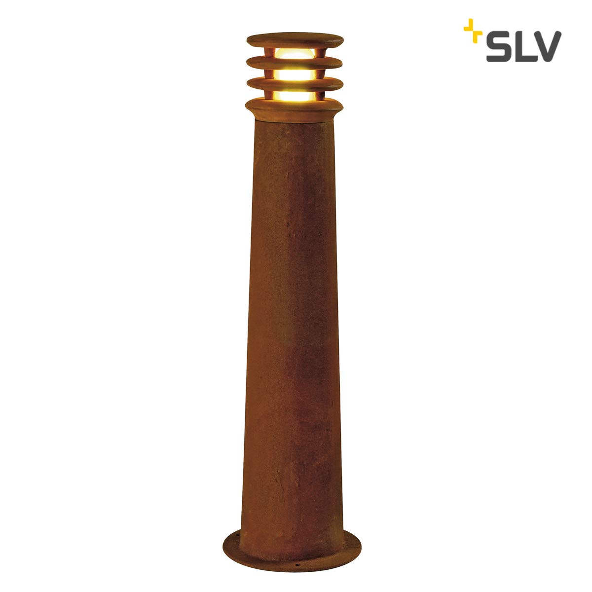 SLV Free-Standing lamp Rusty 70 / Outdoor Illumination for Paths Walls, entrances, LED Outdoor Garden lamp / E27 IP55 11W Rust