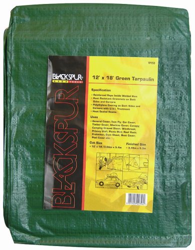 Hamble Distribution ltd Blackspur 12' X 18' Tarpaulin Green