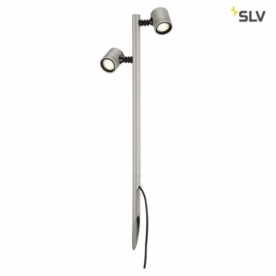 SLV Free-Standing MYRA 2 Illumination for Paths, Walls, entrances, LED Outdoor Garden lamp / GU10 IP44 4.5W Grey, Aluminium, 4.5 W - Image 4
