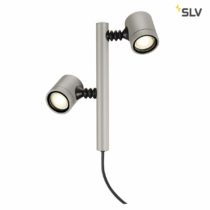SLV Free-Standing MYRA 2 Illumination for Paths, Walls, entrances, LED Outdoor Garden lamp / GU10 IP44 4.5W Grey, Aluminium, 4.5 W