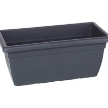 Dehner Flower Box, Approx. 60 x 30 x 26 cm Plastic Anthracite