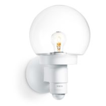 Steinel L 115 S white - Sensor-switched outdoor light with crystal glass, 240° motion detector, max. 12m reach, max. 60W