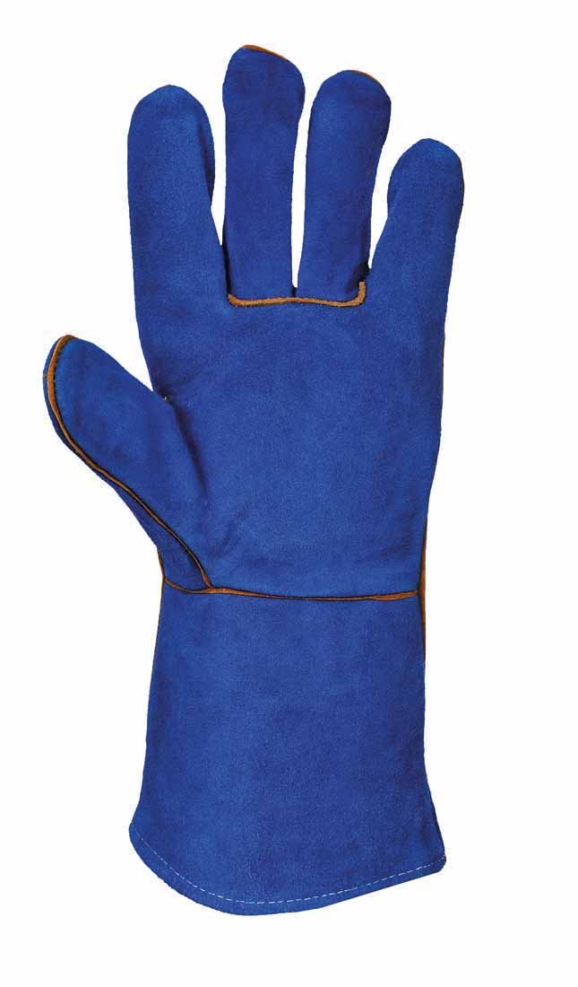 Portwest Welders Gauntlet, Size: XL, Colour: Blue, A510BLUXL, XL (Pack of 2)